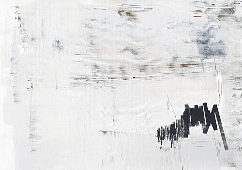 Abstract Textured Strokes Art Print by Uplusmestudio