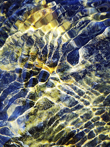 Golden Water Ripples Doré reproduction