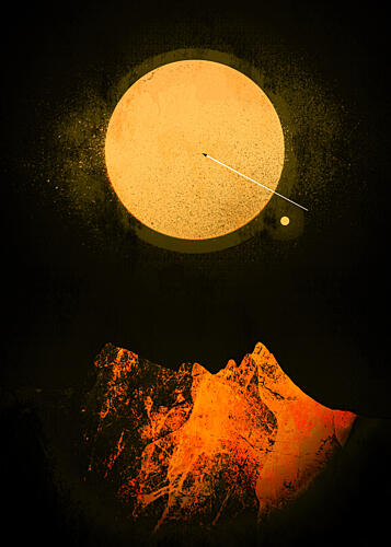 Distant Cosmic Peaks Montagne reproduction