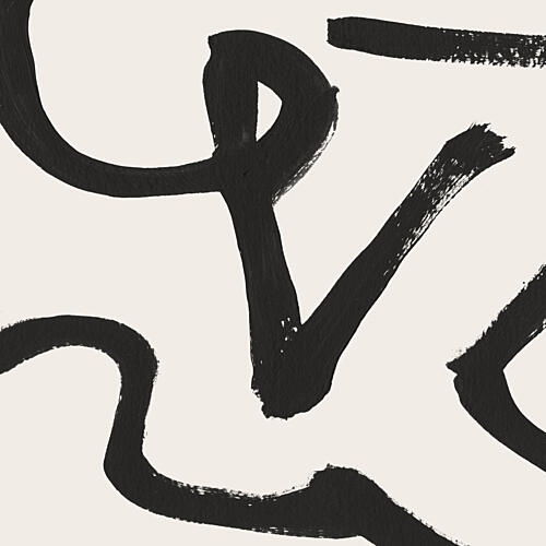 Bold Abstract Lines Art abstrait reproduction