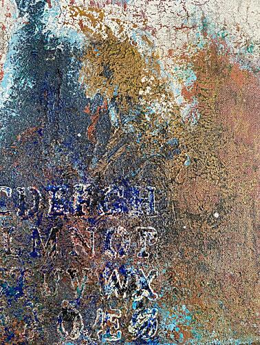 Rustic Alphabet Texture Art Print by Berit Pihl