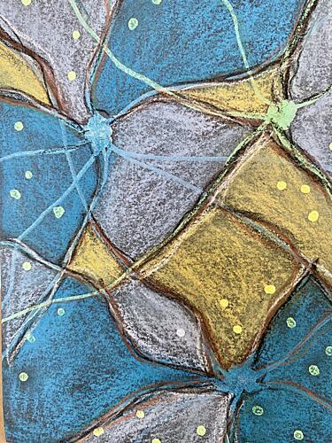 Vibrant Geometric Texture Geometric Print