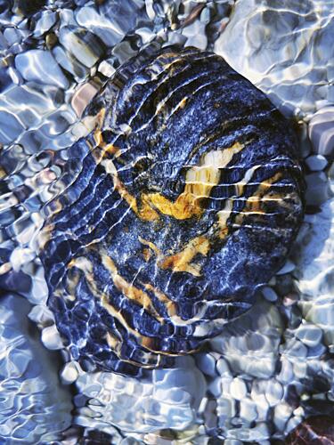 Underwater Stone Patterns Art abstrait reproduction