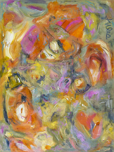 Vibrant Abstract Flow Art Print by Jules Gissler