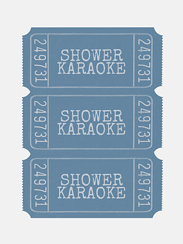 Retro Shower Karaoke Vintage reproduction