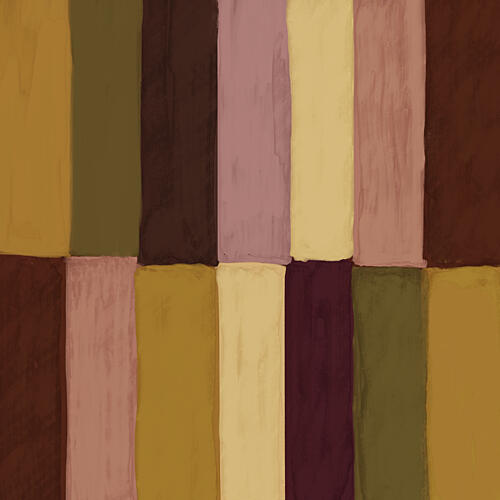 Earthy Color Blocks Art Print by The Miuus Studio