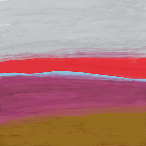 Serene Abstract Horizon Art Print by The Miuus Studio