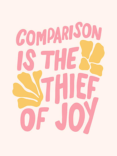 Thief of Joy Quote Inspirant reproduction