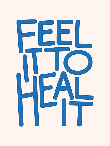 Feel to Heal Message Inspirant reproduction
