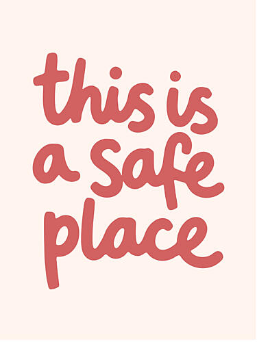 This Is a Safe Place Art Print by Mathieu