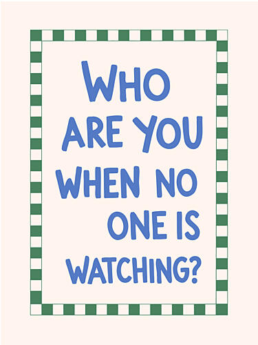 Who Are You Self Reflection Art Print by Mathieu
