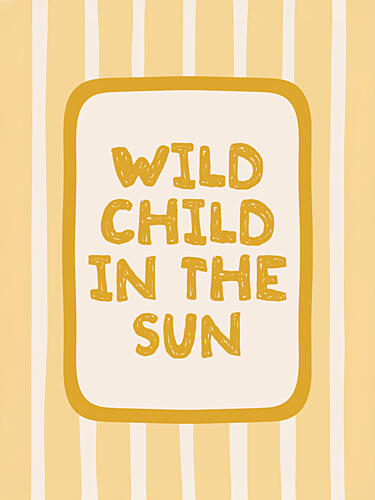 Wild Child in the Sun Art Print by Mathieu