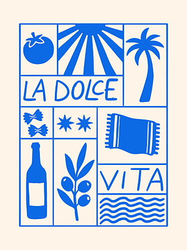 Dolce Vita Summer Art Print by Paul Mathieu