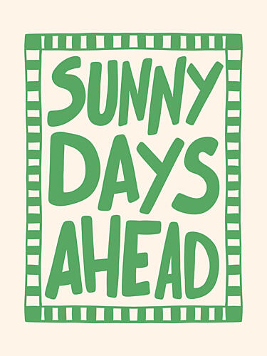Sunny Days Ahead Art Print by Mathieu