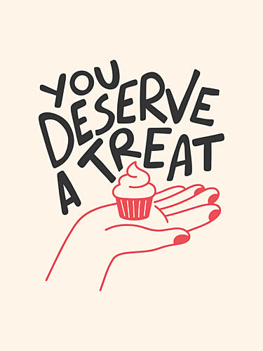 You Deserve a Treat Art Print by Mathieu