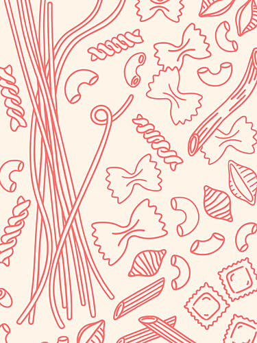 Assorted Pasta Shapes Art Print by Paul Mathieu