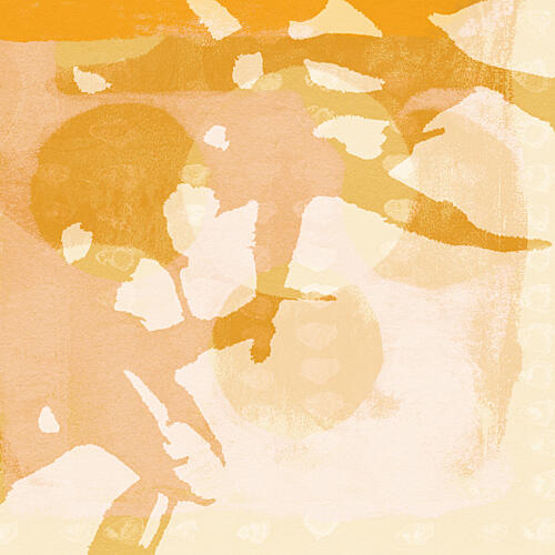 Gentle Orange Glow Art abstrait reproduction