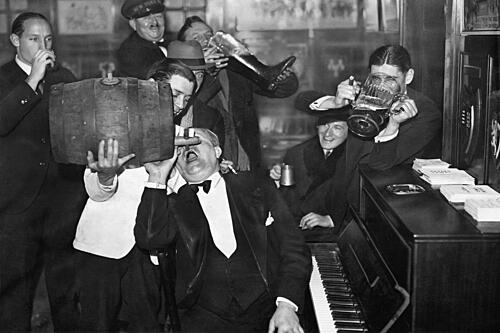 Roaring Twenties Bar Fun Photographie reproduction