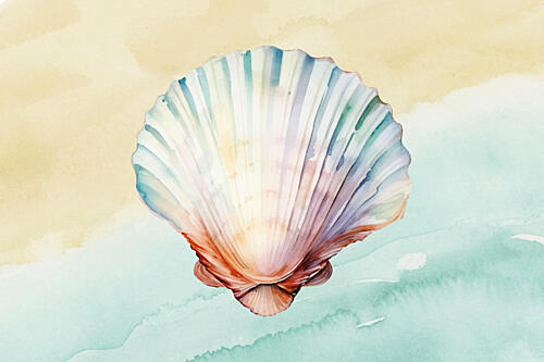 Sand and Sea Art Print by Saskia Michele
