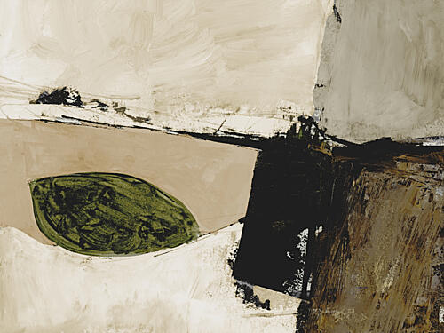 Earthy Abstract Landscape Art abstrait reproduction