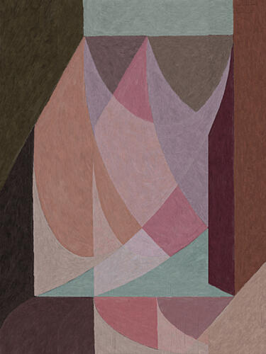Soft Geometric Design Art Print