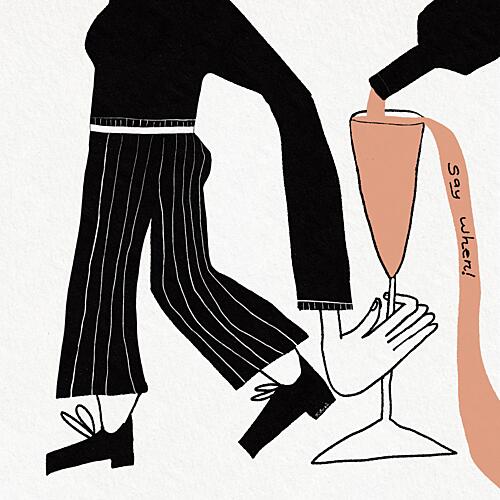 Say When Pouring Wine Art Print