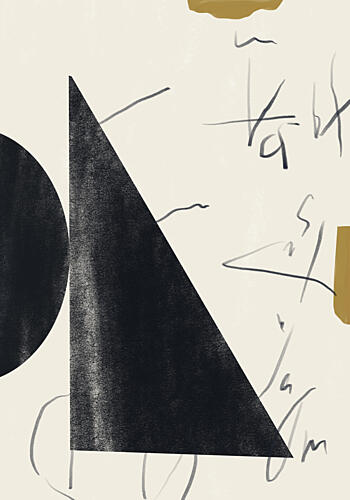 Abstract Geometric Forms Art Print by Little Dean