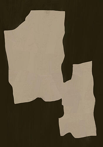 Organic Neutral Shapes Art Print by Little Dean