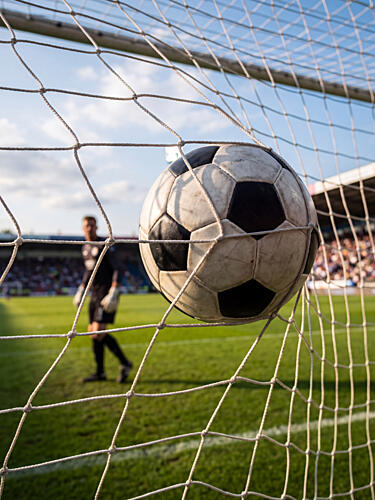 Soccer Ball Goal Art Print