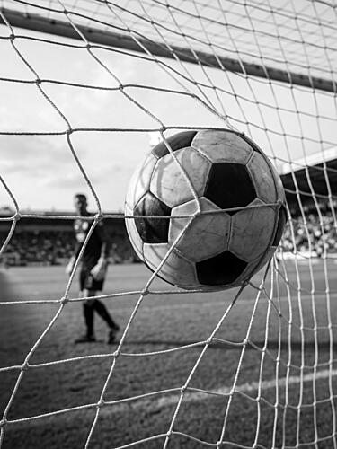 Soccer Goal Moment Art Print