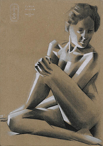 Dramatic Seated Figure Danse reproduction