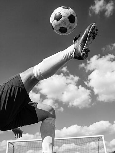 Dynamic Soccer Kick Art Print