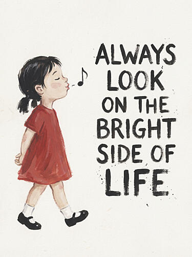 Always Look Bright Side Art Print by Andreas Magnusson