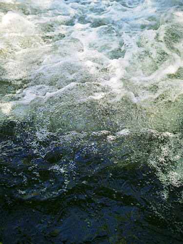 Foaming River Currents Art Print by Angelo Cerantola