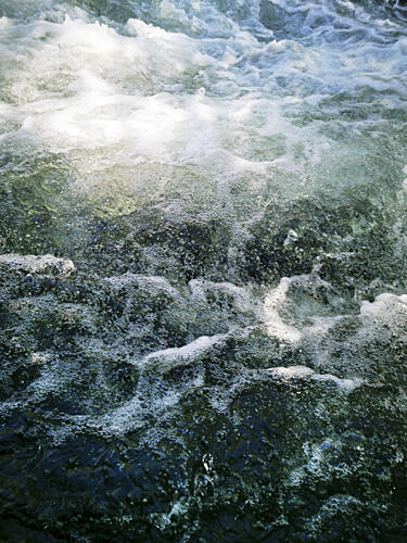Turbulent Water Flow Art abstrait reproduction