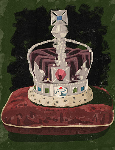 Majestic Royal Crown Nature morte reproduction