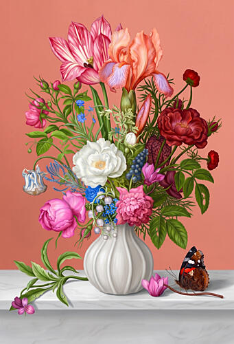 Vibrant Floral Still Life Art Print
