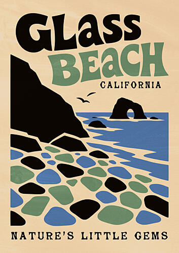 Glass Beach NatureUnknowns Gems Art Print by Patryk Krygowski