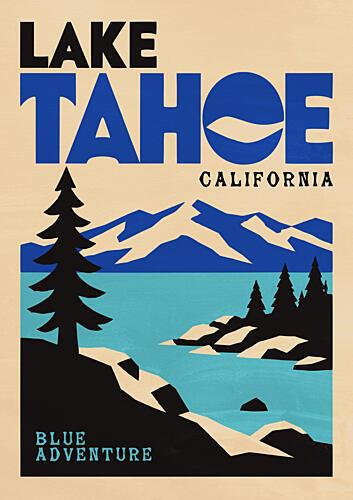 Lake Tahoe Blue Adventure Art Print by Patryk Krygowski