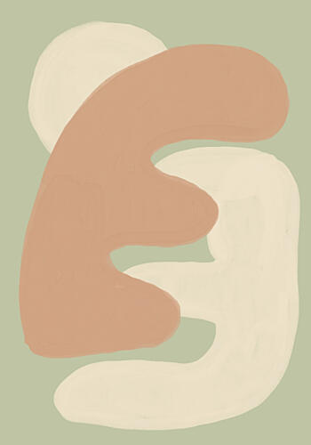Blush Form Study Art Print by The Art Concept