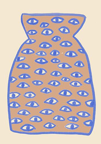 Watchful Eye Vessel Surréaliste reproduction