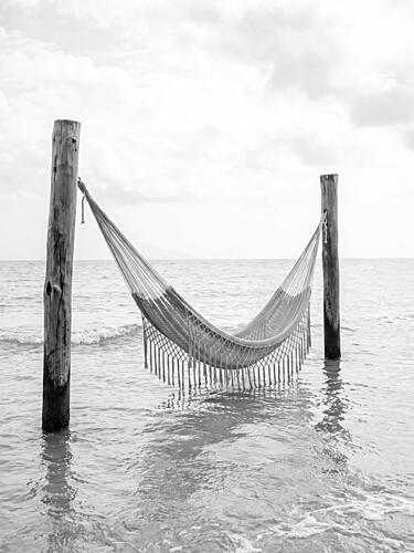 Serene Beach Hammock Plage reproduction