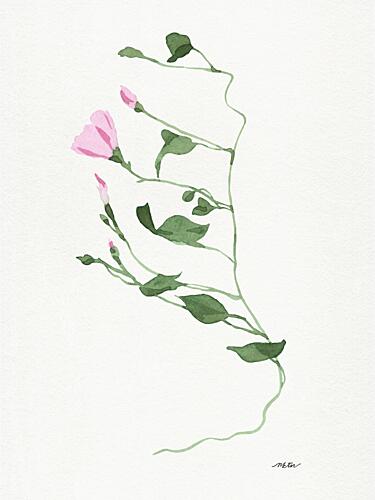 Graceful Pink Stem Art Print by NKTN