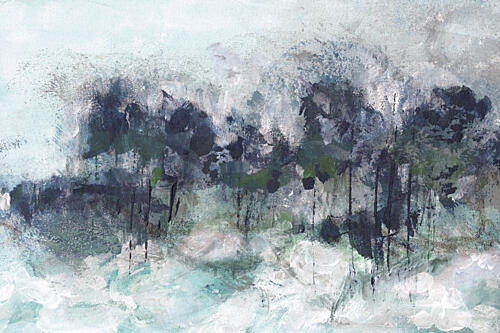 Misty Forest Abstract Art Print by Lori Ann Folz