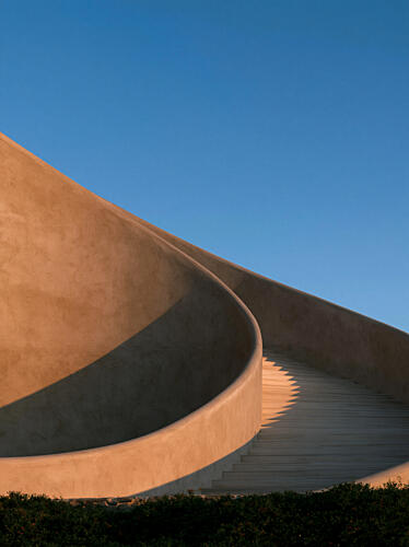 Warm Architectural Ascent Art Print by Minorstep