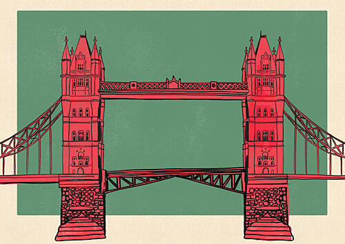 London Tower Bridge Art Print