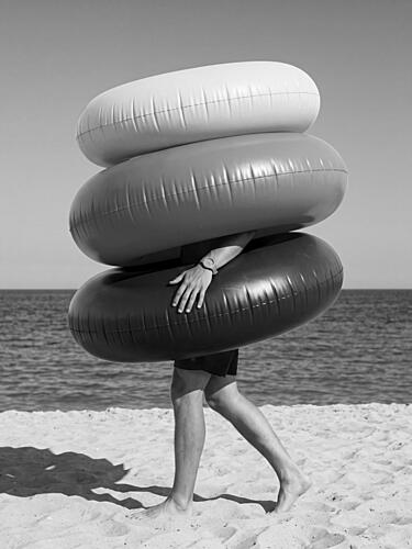 Summer Beach Rings Surréaliste reproduction