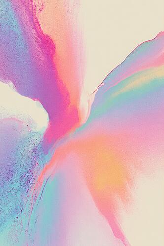 Vibrant Fluid Abstract Art Print by Melloi Art Prints