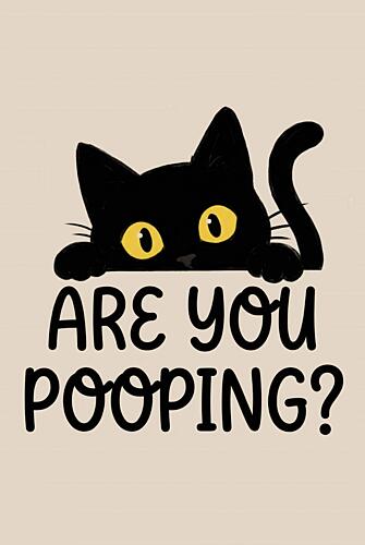 Funny Peeking Cat Art Print