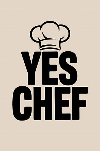 Yes Chef Hat Art Print